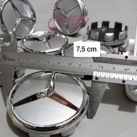 Gambar dop roda tutup velg mercy mercedes benz diameter 7,5 cm logo chrome harga 1 pcs dari ROSH MART undefined 3 Tokopedia