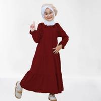 Gambar Gamis Kids Anak Perempuan 2 - 10 Tahun Baju Muslim Anak Cewek Bahan Cringcle AerFlow - Aer Flow Random, ( S ) 2 - 3 Tahun dari Retno_Shop_ undefined 4 Tokopedia