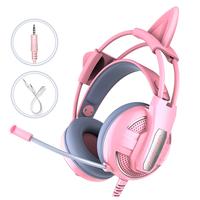 Gambar Headset Gaming Pink bando cat ear Cute Lucu Headphone telinga kucing Wired hansad noise cancelling Game besar aerphone Stereo Bass handsate Kabel Dengan Mic handset live streaming for anak perempuan cewek Hengset Untuk Ps4 HP PC Komputer mobile gift dari Alvaro Bautista undefined 1 Tokopedia