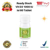 Gambar VITAMIN D3 1000 IU PIM 1 BOTOL isi 60 TABLET ORI BPOM HALAL - 60s PIM-D31000 dari Smart Way Shop undefined 1 Tokopedia