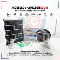 Gambar CCTV SOLAR 4G ACCESSGO Chameleon Tenaga Surya Battery dengan SIM CARD 4G PTZ Camera V380 Pro App ORIGINAL GARANSI dari luckhomeon undefined 5 Tokopedia