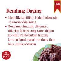 Gambar New Rendang Daging Sapi Padang Jaya Ukuran 1/2 Kg dari CAHAYA KEHIDUPAN. undefined 3 Tokopedia