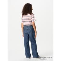 Gambar Uniqlo KIDS Jeans Lurus Potongan Lebar | Ritsleting Denim - 62 BLUE, 4-5Y (110cm) dari UNIQLO LifeWear undefined 3 Tokopedia