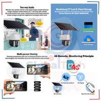 Gambar CCTV SOLAR 4G ACCESSGO Chameleon Tenaga Surya Battery dengan SIM CARD 4G PTZ Camera V380 Pro App ORIGINAL GARANSI dari luckhomeon undefined 3 Tokopedia