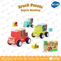 Gambar Hola Mainan edukasi montessori mobil mobilan anak Assembling toy truck logic game dari Lumi Mainan Edukasi undefined 1 Tokopedia