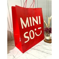 Gambar Kantong paperbag miniso Shopping Bag Merah dari Lumi Mainan Edukasi undefined 2 Tokopedia