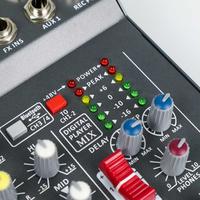 Gambar COD LEORY Mini Portable Live Audio Mixer Karaoke DJ 4 Channel Bluetooth LR4CB / mixer audio mini 4 channel murah cuci gudang ashley 6 channel 12 channel 8 channel 2 channel buetooth behringer betapo original bekas baretone buat sond miniatur karoke dj dari PRESMOL MART undefined 1 Tokopedia