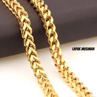 Gambar KALUNG TITANIUM PRIA WARNA EMAS GOLD MODEL CUBA LINK dari Ara Sari undefined 1 Tokopedia