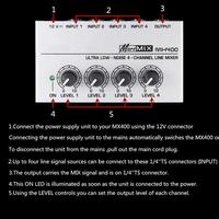 Gambar COD Micromix Professional Ultra-compact Karaoke Mixer Amplifier 4 Ch MX400 / mixer audio mini 4 channel murah cuci gudang ashley 6 channel 12 channel 8 channel 2 channel buetooth behringer betapo original bekas baretone buat sond miniatur karoke panggung dari PRESMOL MART undefined 2 Tokopedia
