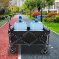 Gambar Collapsible Folding Wagon Cart Heavy Duty Foldable Grocery Cart for Outdoor Utility Garden Cart Shopping Camping Cart with Wheel dari shopiashops undefined 5 Tokopedia