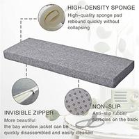 Gambar Bay Window Seat Pad Custom Size Cushions Washable Removable Non-Slip Window Seat Cushion for Bench/Swing/Long Chair/Dining Chair dari chiphaesh undefined 4 Tokopedia