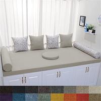 Gambar Bay Window Seat Pad Custom Size Cushions Washable Removable Non-Slip Window Seat Cushion for Bench/Swing/Long Chair/Dining Chair dari chiphaesh undefined 1 Tokopedia