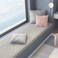 Gambar Bay Window Seat Pad Custom Size Cushions Washable Removable Non-Slip Window Seat Cushion for Bench/Swing/Long Chair/Dining Chair dari chiphaesh undefined 2 Tokopedia