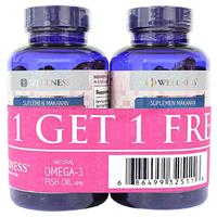 Gambar (JD)WELLNESS OMEGA 3 1000 MG 1000MG FISH SALMON OIL - 75 KAPSUL SOFTGELS (BUY 1 GET 1) dari jondee_id undefined 4 Tokopedia