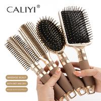 Gambar CALIYI Hair Massage Air Cushion Comb Brush Scalp Hairbrush Detangle Anti Static Salon SPA Hairdressing Styling Tool Oval Round dari Brassbill undefined 2 Tokopedia