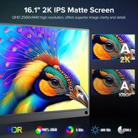 Gambar UPERFECT 144Hz Portable Gaming Monitor 2560x1440 2K 16.1“ Moblie Monitor USB C HDMI External Second Screen for Samsung Xiaomi dari aneka pla undefined 3 Tokopedia