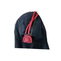 Gambar Seamless Hot 3D Latex Hood Rubber Mask Closed Eyes Fetish with Red Mouth Gag Plug Sheath Tongue Nose Tube Back Zipper for Women dari TK MAULANA MITRAJAYAA undefined 3 Tokopedia