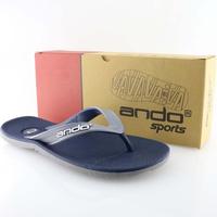 Gambar SANDAL ANDO THUNDER NAVY GREY - ORIGINAL FLIP FLOP SANDAL FOR MEN - Navy Abu, 38 dari Caramel & Co undefined 2 Tokopedia