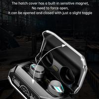 Gambar (IMPORT) M41 Wireless Bluetooth Touch Digital Display In-Ear Sports Metal Texture Mecha Wind Dazzle Colour Light Magnetic Suction dari Alsica Shopping undefined 2 Tokopedia