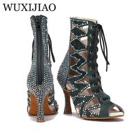 Gambar Ladies High Top Dance Shoes Black Ballroom Boots Salsa Tango Dance Shoes Girls Fashion Party Cutouts High Heels Sandals Summer dari GROSIR MOTIFLIEUNTA ANUGRAH undefined 3 Tokopedia