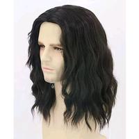 Gambar READYSTOK WIG PRIA RAMBUT PANJANG IKAL BERGELOMBANG BELAHAN TENGAH WARNA HITAM ALAMI RAMBUT PALSU PRIA RAMBUT PANJANG SEBAHU KRITING BERGELOMBANG GAYA PRIA EROPA dari Dikee stores undefined 5 Tokopedia