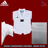 Gambar DOBOK ADIDAS ELITE FIGHTER / UNIFORM TAEKWONDO / ADIDAS KERAH PUTIH dari Sportkitshop undefined 2 Tokopedia
