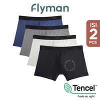 Gambar Flyman Celana Dalam Pria Boxer Tencel 2 pcs FM 3056 - Onyx-2Pcs, M dari Smart Plis undefined 1 Tokopedia