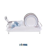 Gambar INFORMA - WILLARD RAK PIRING EXTENDABLE - PUTIH dari AGENTMB undefined 1 Tokopedia