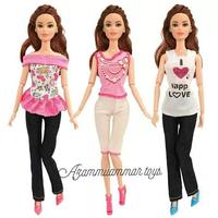 Gambar grosir mainan anak perempuan boneka Barbie berbi bisa di tekuk bonus baju,model baru bahan berkualitas dari Dede Hilpanisaz undefined 2 Tokopedia