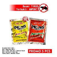 Gambar HARGA GROSIR 5 BUNGKUS Racun Tikus Mao Wang / Pembasmi Tikus Maowang Racun Tikus Mati Kering Tidak Bau Ampuh / Racun Tikus Super Ampuh Mati Di Tempat - BISA COD dari Udiaax undefined 1 Tokopedia