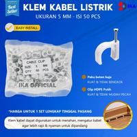Gambar Klem Kabel Listrik 5 6 7 8 10 12 50 PCS Klip Pengikat Kabel Paku Beton 5MM 6MM 7MM 8MM 10MM 12MM Isi 50pcs / 50pcs Klem Kabel Paku Beton 6-17mm Klem Asli Orisinil / KLEM CLAMP PIPA PVC CONDUIT LISTRIK OMEGA PLASTIK PUTIH / KLEM KABEL LISTRIK PLASTIK PUTIH - Ukuran 5 MM - 50 PCS dari IKA-OFFICIAL undefined 3 Tokopedia