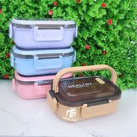 Gambar LUNCH BOX OVAL TERBARU / KOTAK MAKAN 2 SEKAT / TEMPAT BEKAL HANDLE FREE SENDOK GARPU KODE HX0052686 dari Dybala2 undefined 2 Tokopedia