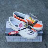 Gambar TerlarisYuk- Sepatu Slip On Vans Moma Sneakers Wanita Pria White Red YTerlarisYuklow dari madaraucihain undefined 2 Tokopedia
