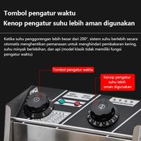 Gambar (Zahwagallery-1) 8L Penggoreng Listrik, Penggorengan Dalam, Multifungsi, Kental, Kapasitas Besar, Ayam Goreng, Kentang Goreng, Tusuk Sate Goreng, Wajan Minyak Tunggal Dan Ganda, Peralatan Komersial - 8L dari Zahwagallery-01 undefined 5 Tokopedia