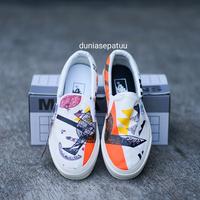 Gambar TerlarisYuk- Sepatu Slip On Vans Moma Sneakers Wanita Pria White Red YTerlarisYuklow dari madaraucihain undefined 1 Tokopedia