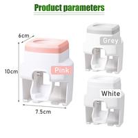 Gambar Dispenser Odol Otomatis + 2 Slot Sikat Gigi Toothpaste Dispenser and Toothbrush Holder Dispenser Pasta Gigi Otomatis Gantungan Dinding - Putih dari extrapowershop undefined 4 Tokopedia
