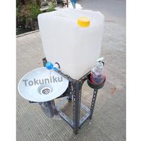 Gambar Wastafel Portable Bulat Drum Tempat Cuci Tangan Wastafel Portabel dari guntangu undefined 3 Tokopedia