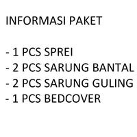 Gambar TENCEL LESSEL 40s BEDCOVER SET 180X200 BED COVER + SPREI DAN SARUNG BANTAL GULING KATUN SUTRA HALUS BEDDING SETS SELIMUT KING 180 X 200 180X200X20 180X200X25 180X200X30 KING KOIL KINGKOIL dari toko tri Yuni malang undefined 2 Tokopedia