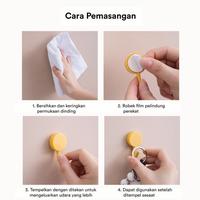 Gambar Cantolan Baju Kunci Gantungan Tempel Hook Bulat Macaron Dinding Tembok Gantung Kabel Panci Alat Dapur Aksesoris Wc Kamar Mandi Serbaguna Cantelan Cantol Cantel Bundar Lingkaran Polos Tempat Gantungin Barang Kail Kait Pengait Kaet Spatula Gunting Penyaring - Putih dari Lucky-Star-Store undefined 3 Tokopedia
