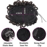 Gambar LUPU Synthetic DreadLock Afro Puff Hair Bun Chignon Drawstring Ponytail Faux Locs Clip In Pony Tail Hair Pieces for Black Women dari auliyanabil undefined 2 Tokopedia