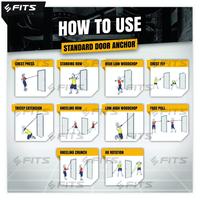 Gambar FITS Standard Door Anchor For Resistance Band Tube Power Handle dari evosrona undefined 5 Tokopedia