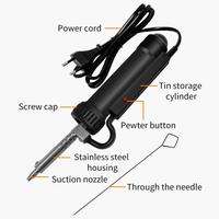 Gambar Plastic Stainless Steel Removal Solder Electric Vacuum Solder Sucker Iron Pen Strong Suction for Circuit Board Assembly for Chip dari berkah pedia 2 undefined 5 Tokopedia
