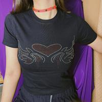 Gambar BACA DESKRIPSI !!READY - HEARTY RHINESTONE BABY TEE- CROP TOP - Y2K CROP TOP - KOREAN OUTFIT - CROP TOP - TANK TOP - Y2K STYLE - ACUBII - COQUETTE PAKAIAN WANITA - KAOS WANITA - HIJAB - TANK TOP dari wusunpouh undefined 3 Tokopedia