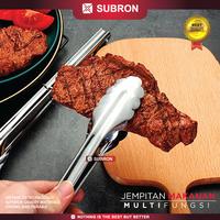 Gambar SUBRON Jepitan Capitan Makanan Kue Roti Multifungsi Panjang Stainless - 14INCH dari SUBRON KITCHENWARE undefined 4 Tokopedia