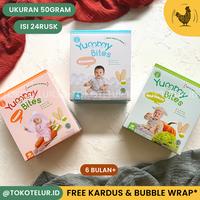 Gambar YUMMY BITES - Rice Cracker 25Gr 50Gr Snack MPASI Bayi / Cemilan Sehat - 25g Vegetable dari ygpentinglakudong undefined 4 Tokopedia