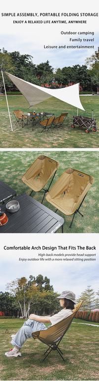 Gambar 3F Ul Gear Est Outdoor Folding Aluminum Chair Leisure Portable dari palindrome star undefined 5 Tokopedia