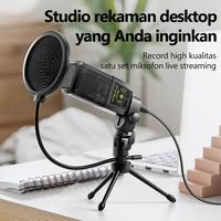 Gambar OLYPS Microphone Condenser Live Karaoke Recording Equipment whth dari debiashop undefined 2 Tokopedia