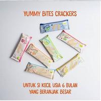 Gambar [Kemasan Sachet/Satuan] Yummy Bites Baby Rice Crackers Snack Biskuit - Apple dari ygpentinglakudong undefined 2 Tokopedia