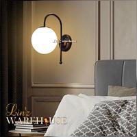 Gambar Lampu dinding MODERN MINIMALIS BLACK GLASS BALL wall lamp dari reifashopp undefined 2 Tokopedia