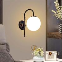 Gambar Lampu dinding MODERN MINIMALIS BLACK GLASS BALL wall lamp dari reifashopp undefined 1 Tokopedia